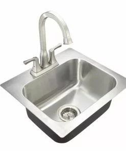 Tuscany® Morey 19" Stainless Steel All-in-One Dual Mount Bar/Prep Sink