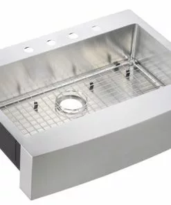 Tuscany® Retrofit Farmhouse/Apron Front 33" Stainless Steel Single Bowl Kitchen Sink – Durable & Stylish