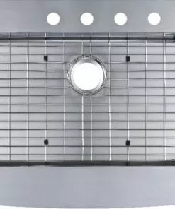 Tuscany® Retrofit Farmhouse/Apron Front 33" Stainless Steel Single Bowl Kitchen Sink – Durable & Stylish -Tuscany Shop 6724166 Top