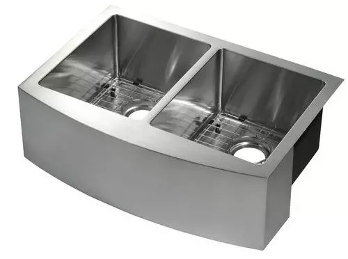 Tuscany® Farmhouse/Apron Front 30" Stainless Steel Double Bowl Kitchen Sink - Durable & Stylish 1 Tuscany® Farmhouse/Apron Front 30" Stainless Steel Double Bowl Kitchen Sink - Durable & Stylish
