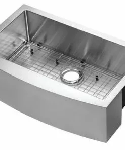 Tuscany® 33" Farmhouse Apron Sink - Stainless Steel Single Bowl Kitchen Sink