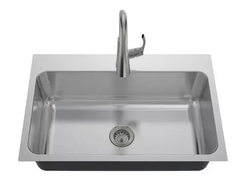Tuscany® Northville 33" Stainless Steel Single Bowl Kitchen Sink | All-in-One Dual Mount Design 4 Tuscany® Northville 33" Stainless Steel Single Bowl Kitchen Sink | All-in-One Dual Mount Design - Image 4