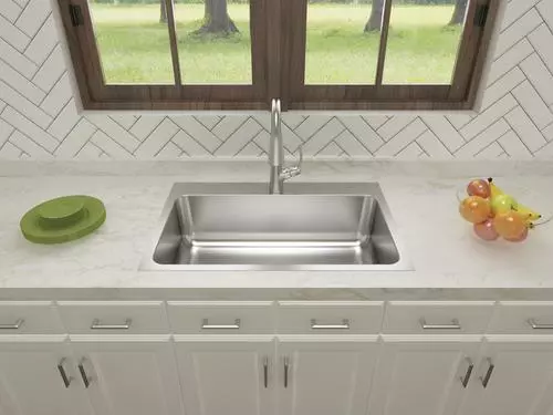 Tuscany® Northville 33" Stainless Steel Single Bowl Kitchen Sink | All-in-One Dual Mount Design 5 Tuscany® Northville 33" Stainless Steel Single Bowl Kitchen Sink | All-in-One Dual Mount Design - Image 5