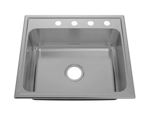 Tuscany® Baytown Drop-In 25" Stainless Steel 4-Hole Single Bowl Kitchen Sink 3 Tuscany® Baytown Drop-In 25" Stainless Steel 4-Hole Single Bowl Kitchen Sink - Image 3