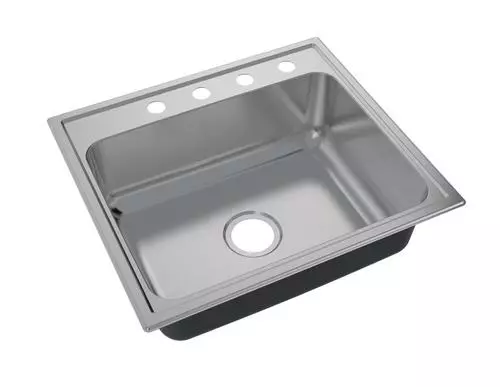 Tuscany® Baytown Drop-In 25" Stainless Steel 4-Hole Single Bowl Kitchen Sink 1 Tuscany® Baytown Drop-In 25" Stainless Steel 4-Hole Single Bowl Kitchen Sink