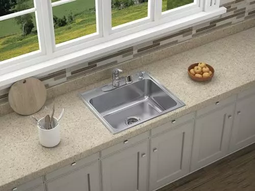 Tuscany® Baytown Drop-In 25" Stainless Steel 4-Hole Single Bowl Kitchen Sink 5 Tuscany® Baytown Drop-In 25" Stainless Steel 4-Hole Single Bowl Kitchen Sink - Image 5