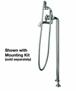 Tuscany® Victoria Polished Chrome Freestanding Bathtub Faucet with Handheld Shower - Deck/Wall Mount -Tuscany Shop 673 6249 R mountingkit