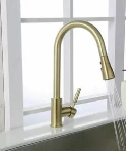 Tuscany® Viola® One-Handle Matte Gold Kitchen Faucet - Modern & Elegant 19 Tuscany® Viola® One-Handle Matte Gold Kitchen Faucet - Modern & Elegant -Tuscany Shop 6730088 IU 8 2021