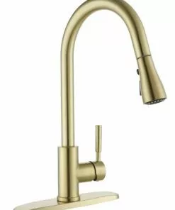 Tuscany® Viola® One-Handle Matte Gold Kitchen Faucet - Modern & Elegant