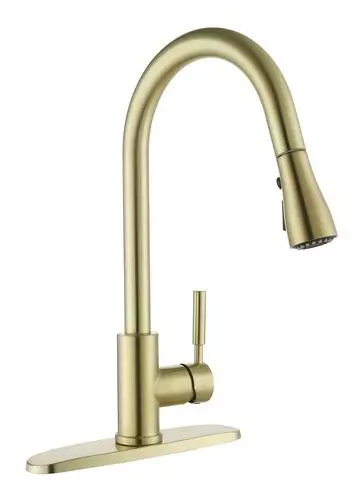 Tuscany® Viola® One-Handle Matte Gold Kitchen Faucet - Modern & Elegant 1 Tuscany® Viola® One-Handle Matte Gold Kitchen Faucet - Modern & Elegant
