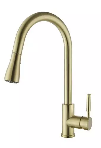 Tuscany® Viola® One-Handle Matte Gold Kitchen Faucet - Modern & Elegant 4 Tuscany® Viola® One-Handle Matte Gold Kitchen Faucet - Modern & Elegant - Image 4