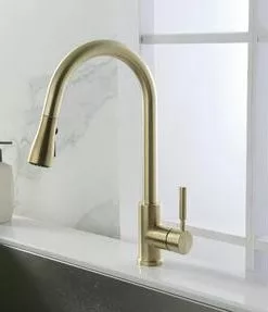 Tuscany® Viola® One-Handle Matte Gold Kitchen Faucet - Modern & Elegant 18 Tuscany® Viola® One-Handle Matte Gold Kitchen Faucet - Modern & Elegant -Tuscany Shop 6730088 SC 4 2021