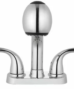 Tuscany® Finley™ Polished Chrome Two-Handle Laundry/Utility Sink Faucet - Durable & Stylish 11 Tuscany® Finley™ Polished Chrome Two-Handle Laundry/Utility Sink Faucet - Durable & Stylish -Tuscany Shop 6731396 Front View