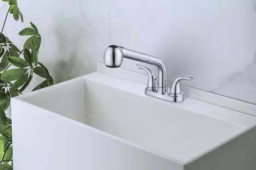 Tuscany® Finley™ Polished Chrome Two-Handle Laundry/Utility Sink Faucet - Durable & Stylish 5 Tuscany® Finley™ Polished Chrome Two-Handle Laundry/Utility Sink Faucet - Durable & Stylish - Image 5