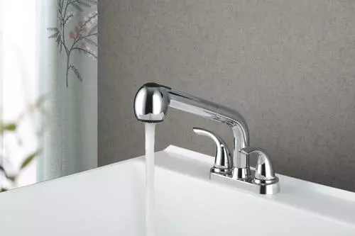 Tuscany® Finley™ Polished Chrome Two-Handle Laundry/Utility Sink Faucet - Durable & Stylish 4 Tuscany® Finley™ Polished Chrome Two-Handle Laundry/Utility Sink Faucet - Durable & Stylish - Image 4