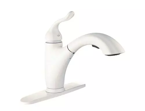 Tuscany® Brooksville™ One-Handle Pull-Out White Kitchen Faucet - Sleek Design & Durable Finish 1 Tuscany® Brooksville™ One-Handle Pull-Out White Kitchen Faucet - Sleek Design & Durable Finish