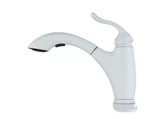 Tuscany® Brooksville™ One-Handle Pull-Out White Kitchen Faucet - Sleek Design & Durable Finish 2 Tuscany® Brooksville™ One-Handle Pull-Out White Kitchen Faucet - Sleek Design & Durable Finish - Image 2