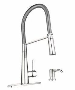 Tuscany® Acadian™ One-Handle Pull-Down Polished Chrome Kitchen Faucet - Modern & Durable -Tuscany Shop 6736053 RF2