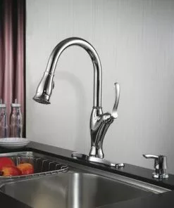 Tuscany® Jensen™ One-Handle Pull-Down Polished Chrome Kitchen Faucet - Modern & Durable 8 Tuscany® Jensen™ One-Handle Pull-Down Polished Chrome Kitchen Faucet - Modern & Durable -Tuscany Shop 6736056 Scene 1