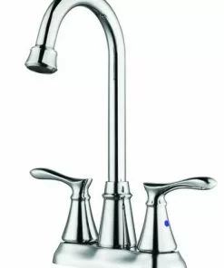 Tuscany® Marianna™ Two-Handle Polished Chrome Bar/Prep Kitchen Faucet | Stylish & Durable Fixture -Tuscany Shop 6736065 45 Right Side View