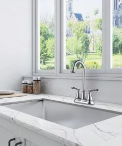 Tuscany® Marianna™ Two-Handle Polished Chrome Bar/Prep Kitchen Faucet | Stylish & Durable Fixture -Tuscany Shop 6736065 SC RS 300PPI