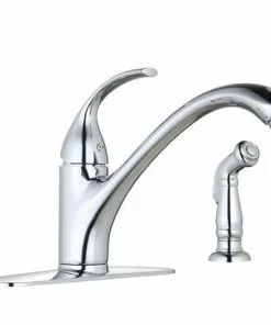 Tuscany® Baden™ One-Handle Polished Chrome Kitchen Faucet - Stylish & Durable