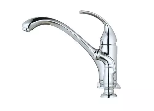 Tuscany® Baden™ One-Handle Polished Chrome Kitchen Faucet - Stylish & Durable 2 Tuscany® Baden™ One-Handle Polished Chrome Kitchen Faucet - Stylish & Durable - Image 2