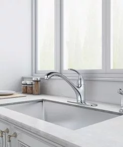 Tuscany® Baden™ One-Handle Polished Chrome Kitchen Faucet - Stylish & Durable 15 Tuscany® Baden™ One-Handle Polished Chrome Kitchen Faucet - Stylish & Durable -Tuscany Shop 6736082 SC RS 300PPI