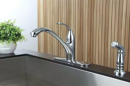 Tuscany® Baden™ One-Handle Polished Chrome Kitchen Faucet - Stylish & Durable 7 Tuscany® Baden™ One-Handle Polished Chrome Kitchen Faucet - Stylish & Durable - Image 7