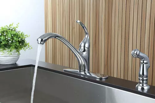 Tuscany® Baden™ One-Handle Polished Chrome Kitchen Faucet - Stylish & Durable 4 Tuscany® Baden™ One-Handle Polished Chrome Kitchen Faucet - Stylish & Durable - Image 4