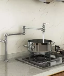 Tuscany® Winterset Two-Handle Polished Chrome Pot Filler Faucet - Premium Kitchen Faucet -Tuscany Shop 6736086 Scene 4