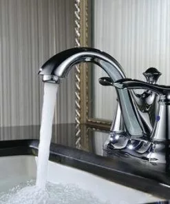 Tuscany® Marianna Two-Handle 4" Centerset Polished Chrome Bathroom Faucet -Tuscany Shop 6736104 Application a