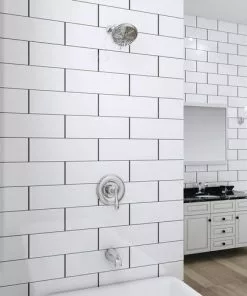 Tuscany Marianna One-Handle 5-Spray Polished Chrome Bathtub Shower Faucet - Elegant and Durable -Tuscany Shop 6736110 SC LS 45