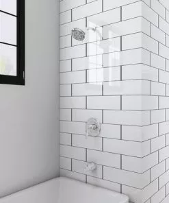 Tuscany Marianna One-Handle 5-Spray Polished Chrome Bathtub Shower Faucet - Elegant and Durable -Tuscany Shop 6736110 SC RS 45