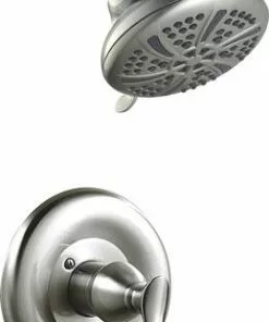 Tuscany Marianna One-Handle 5-Spray Brushed Nickel Shower Faucet - Modern Bathroom Upgrade