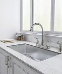 Tuscany® Marianna™ Two-Handle Stainless Steel Kitchen Faucet - Durable & Stylish -Tuscany Shop 6736118 SC RS 300PPI