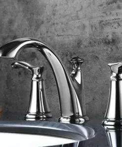 Tuscany® Marianna™ Two-Handle 8" Widespread Polished Chrome Bathroom Faucet -Tuscany Shop 6736123 SC RS