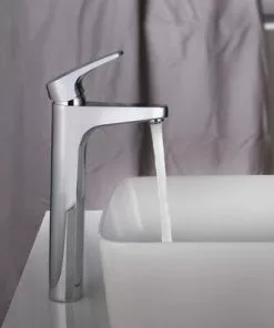 Tuscany® Nicole One-Handle Polished Chrome Vessel Bathroom Faucet - Sleek Modern Design -Tuscany Shop 6736140 IU LS