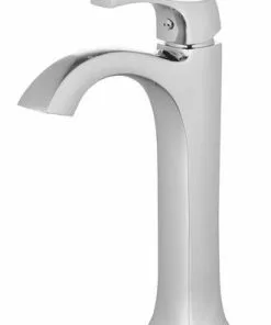 Tuscany® Morey One-Handle Polished Chrome Vessel Bathroom Faucet - Sleek Modern Design -Tuscany Shop 6736142 RS 45