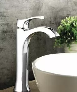 Tuscany® Morey One-Handle Polished Chrome Vessel Bathroom Faucet - Sleek Modern Design -Tuscany Shop 6736142 SC LS 45