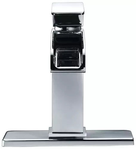 Tuscany® Free Fall One-Handle 4" Centerset Polished Chrome Bathroom Faucet - Elegant & Durable 4 Tuscany® Free Fall One-Handle 4" Centerset Polished Chrome Bathroom Faucet - Elegant & Durable - Image 4