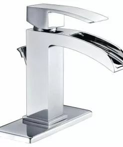 Tuscany® Free Fall One-Handle 4" Centerset Polished Chrome Bathroom Faucet - Elegant & Durable