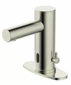 Tuscany® Forden One Handle Touchless Sensor Brushed Nickel Bathroom Faucet | Modern Design, Efficient Technology -Tuscany Shop 6736173 DP RS N