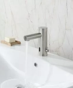 Tuscany® Forden One Handle Touchless Sensor Brushed Nickel Bathroom Faucet | Modern Design, Efficient Technology -Tuscany Shop 6736173 NDP AP RS