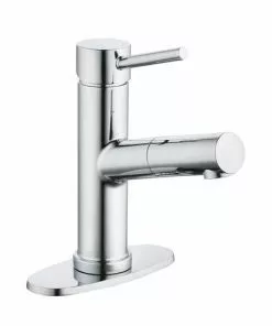 Tuscany® Forden Polished Chrome One Handle Pull-Out Bathroom Faucet - Modern Elegance for Your Bathroom