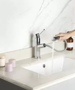 Tuscany® Forden Polished Chrome One Handle Pull-Out Bathroom Faucet - Modern Elegance for Your Bathroom 37 Tuscany® Forden Polished Chrome One Handle Pull-Out Bathroom Faucet - Modern Elegance for Your Bathroom -Tuscany Shop 6736174 NDP AP SH LS