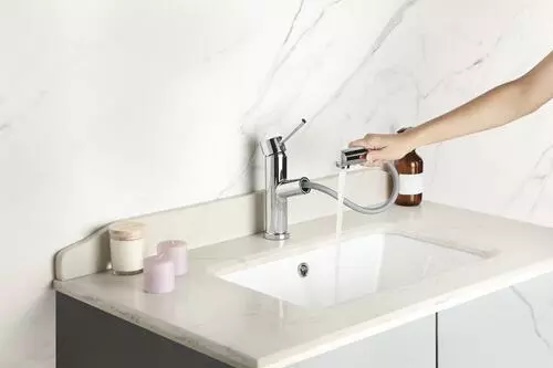 Tuscany® Forden Polished Chrome One Handle Pull-Out Bathroom Faucet - Modern Elegance for Your Bathroom 18 Tuscany® Forden Polished Chrome One Handle Pull-Out Bathroom Faucet - Modern Elegance for Your Bathroom - Image 18