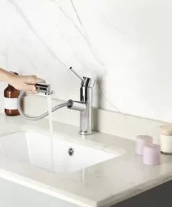 Tuscany® Forden Polished Chrome One Handle Pull-Out Bathroom Faucet - Modern Elegance for Your Bathroom 38 Tuscany® Forden Polished Chrome One Handle Pull-Out Bathroom Faucet - Modern Elegance for Your Bathroom -Tuscany Shop 6736174 NDP AP SH RS