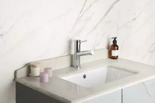 Tuscany® Forden Polished Chrome One Handle Pull-Out Bathroom Faucet - Modern Elegance for Your Bathroom 8 Tuscany® Forden Polished Chrome One Handle Pull-Out Bathroom Faucet - Modern Elegance for Your Bathroom - Image 8