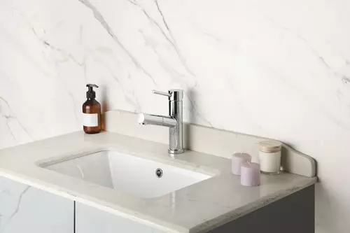 Tuscany® Forden Polished Chrome One Handle Pull-Out Bathroom Faucet - Modern Elegance for Your Bathroom 9 Tuscany® Forden Polished Chrome One Handle Pull-Out Bathroom Faucet - Modern Elegance for Your Bathroom - Image 9